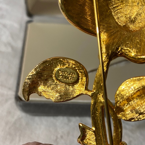 Nolan Miller Gold and Silver Sparkling Brooch - Picture 5 of 7